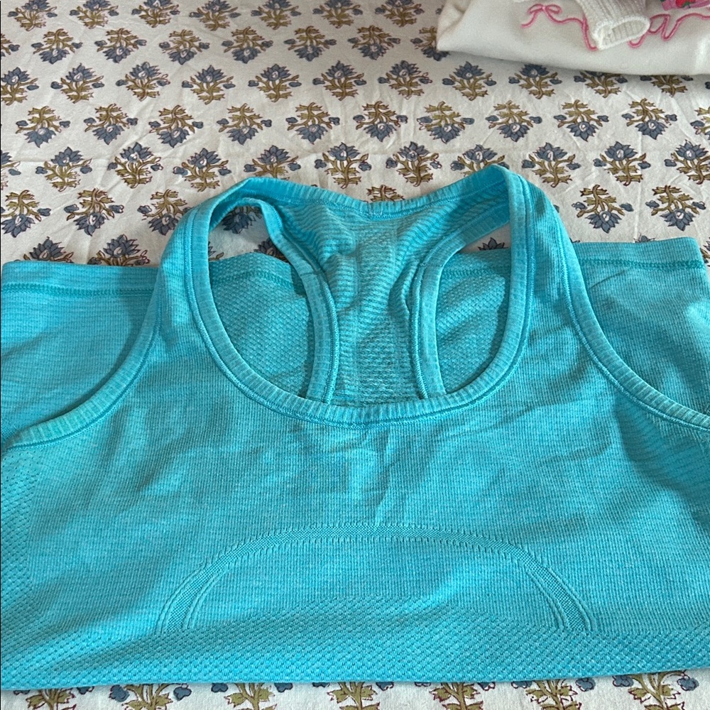 Lululemon swiftly racerback turquoise tank